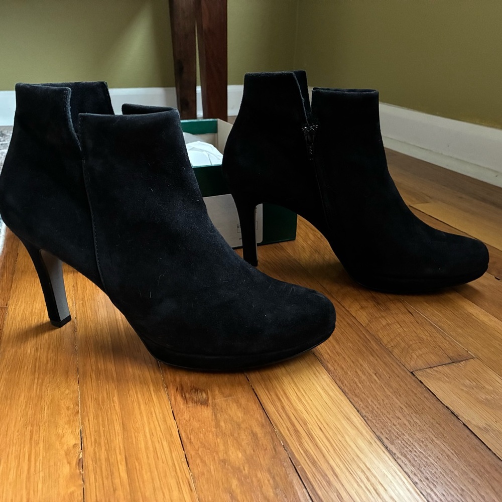 Paul Green Men's Black Suede Shoes